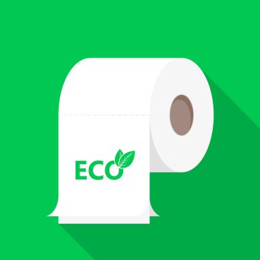 Toilet paper multi Sheet Eco Illustration Vector clipart