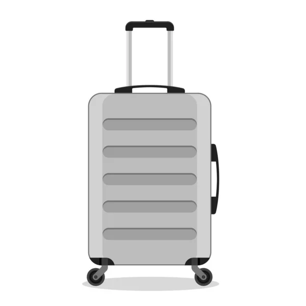 Utazó Poggyász Bőrönd Kocsi Illusztrációs Vektor — Stock Vector