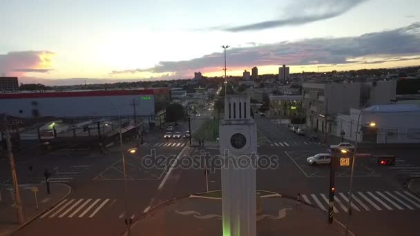 黄昏在南马托格罗索州做 sul 坎普市 — 图库视频影像