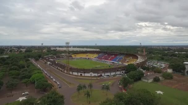 The stadium Pedro Pedrossian, or Moreno,  located in the city of Campo Grande, Mato Grosso do Sul — Stock Video