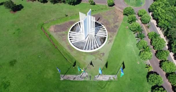 UFMS Universidad Federal de Mato Grosso do Sul Aerial Imagem — Vídeo de stock