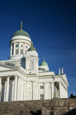 Senato kare Finlandiya'da Helsinki şehir Katedrali