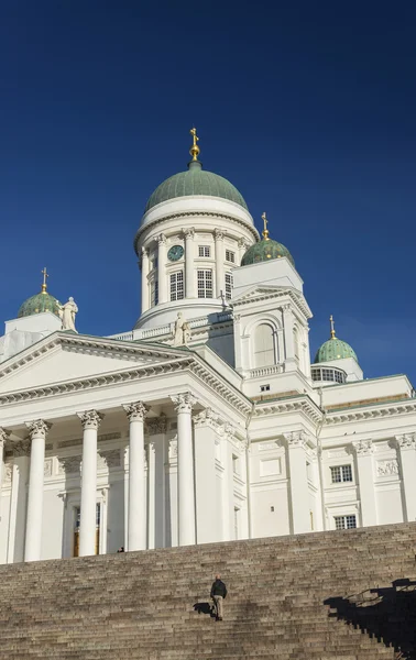 Senato kare Finlandiya'da Helsinki şehir Katedrali — Stok fotoğraf