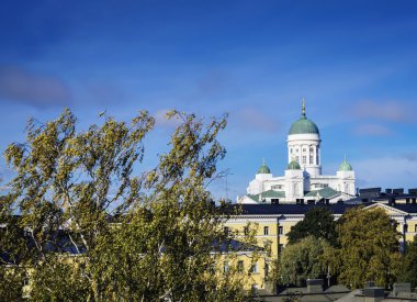 Katedral Simgesel Yapı ve merkezi Finlandiya helsinki görünümünde