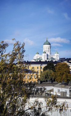 Katedral Simgesel Yapı ve merkezi Finlandiya helsinki görünümünde