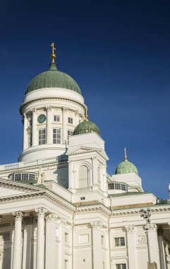 Senato kare Finlandiya'da Helsinki şehir Katedrali