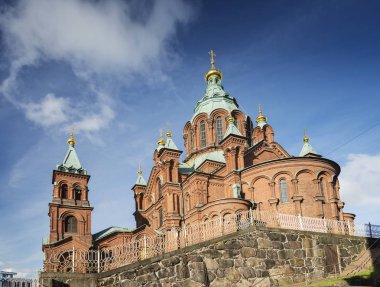 Bahriyeli Ortodoks kilise katedral ünlü dönüm noktası helsinki c