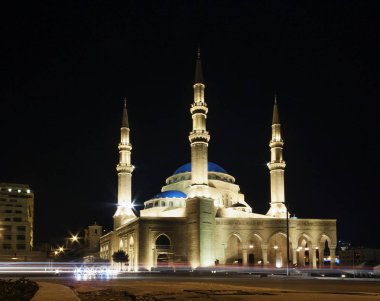 Mohammad Al Amin Mosque Simgesel Yapı Merkezi Beyrut şehir Lübnan'daki