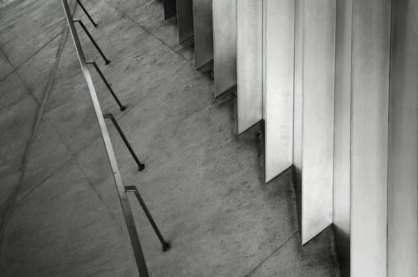 Streszczenie szary tło współczesnej architektury minimalne w — Zdjęcie stockowe