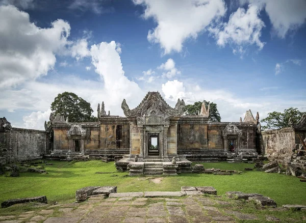 柏威夏古高棉寺遗址在柬埔寨的地标 — 图库照片
