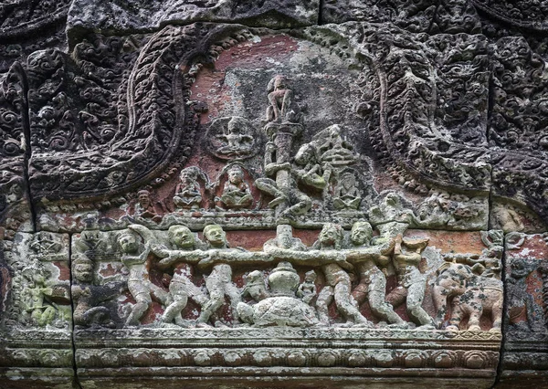 Landmark Kamboçya Preah Vihear antik Khmer Tapınağı kalıntıları — Stok fotoğraf