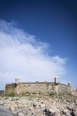 castelo do queijo fort landmark on porto coast portugal