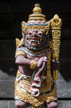 bali Tapınağı Endonezya geleneksel balinese hindu heykelleri