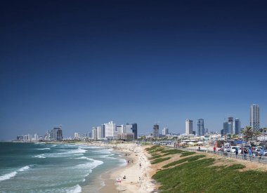 tel aviv İsrail şehir plaj ve manzarası görünümü
