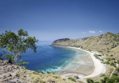 coast and beach view near dili in east timor leste clipart