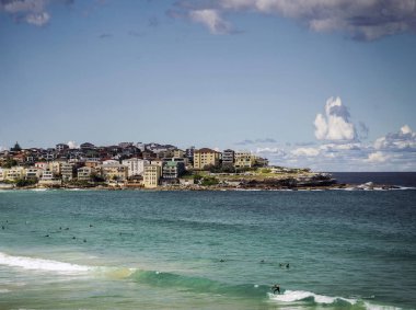 ünlü bondi Surfers sydney Avustralya güneşli günde plaj.