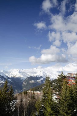 Les arcs Fransız alps Kayak Merkezi ve Fransa'daki dağlar