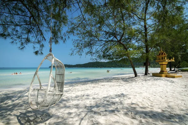 Spiaggia Della Baia Dei Saraceni Nel Paradiso Tropicale Isola Koh — Foto Stock