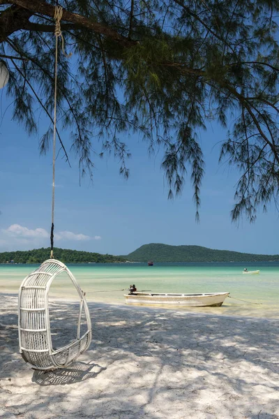 Spiaggia Della Baia Dei Saraceni Nel Paradiso Tropicale Isola Koh — Foto Stock