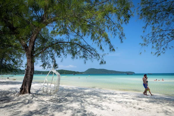 Saracen Bay Beach Tropical Paradise Koh Rong Samloen Island Sihanoukville — Stock Photo, Image