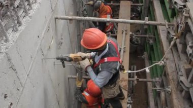 İnşaat site çalışanları