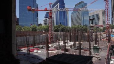 Bir betonarme inşaat alanı