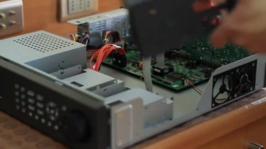 Teknisyen kapanış bilgisayar