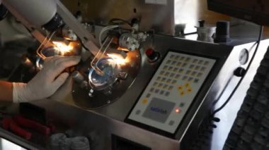 Laboratuar ekipmanları orta çekim