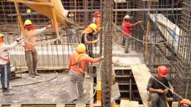 İnşaat site çalışanları