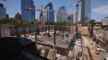 Bir betonarme inşaat alanı