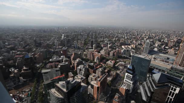 Prédios na cidade de Santiago — Vídeo de Stock