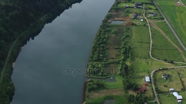 Voar na zona rural . — Vídeo de Stock