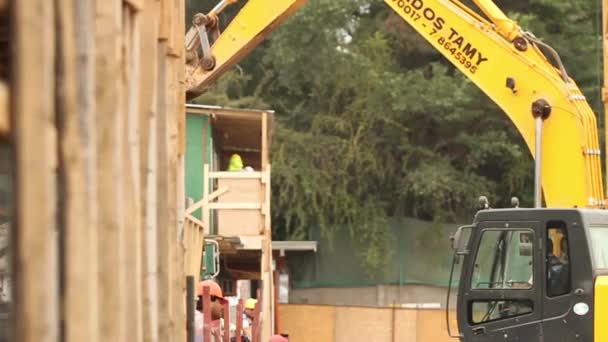 Travailleurs sur chantier — Video