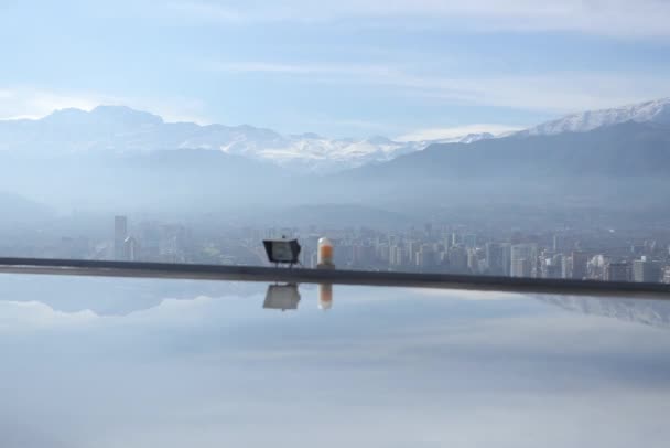 Ciudad timelapse desde el techo POV — Vídeo de stock