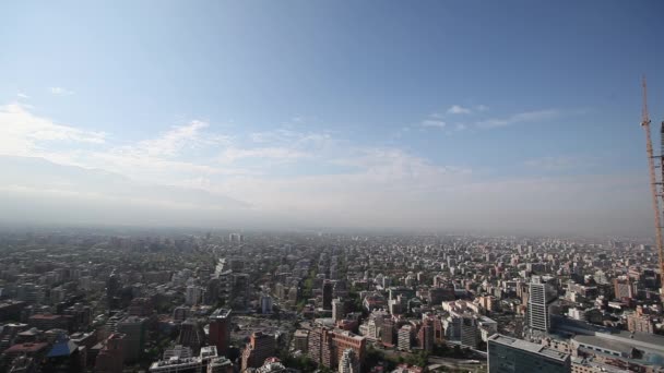 Luchtfoto uitzicht op de stad — Stockvideo