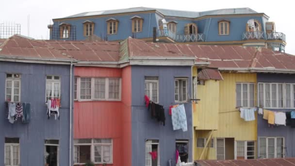 Vue d'ensemble des maisons de bidonvilles — Video
