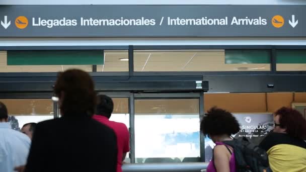 Internationaler flughafen in santiago chile — Stockvideo