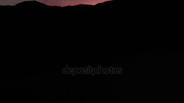 Bergkette bei Sonnenuntergang — Stockvideo