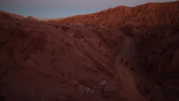 Atacama desert tourists — Stock Video