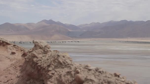 Чрезвычайно Широкий Панорамный Снимок Пустынного Пейзажа Лицензионные Стоковые Видео