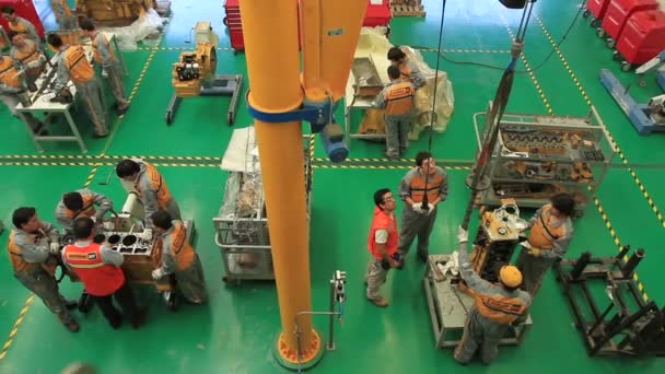 工場の労働者 — ストック動画