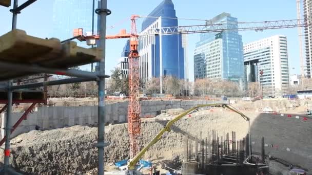 Lavoratori del cantiere — Video Stock