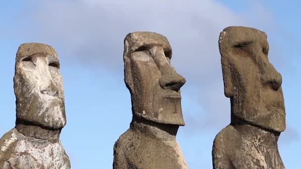 Isla de Pascua monumentos — Vídeo de stock