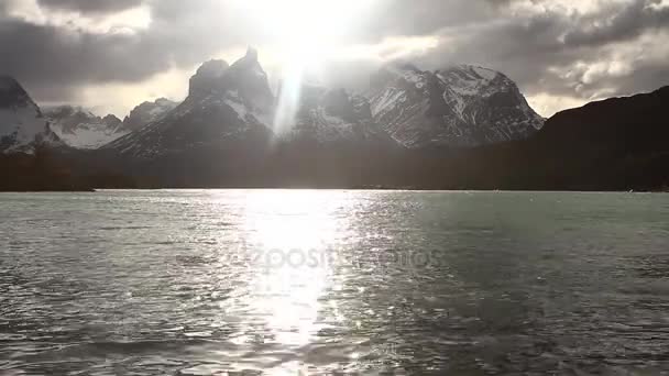 Torres del Paine national park — Stock Video