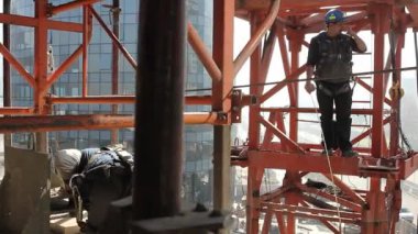 İnşaat site çalışanları