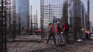 İnşaat site çalışanları