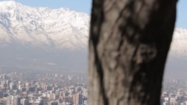 Santiago şehir Andes içinde belgili tanımlık geçmiş ile