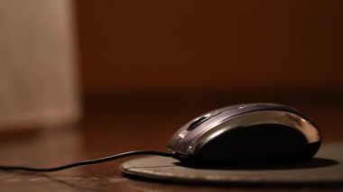 Bilgisayar fare ve klavye kullanan kişi