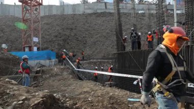 İnşaat site çalışanları