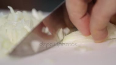 bir soğan dicing Şef